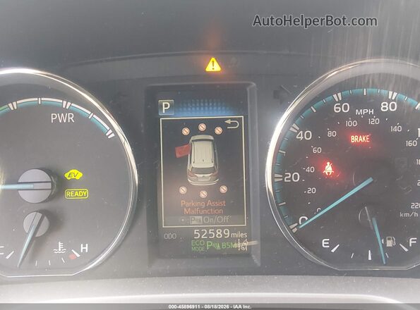 JTMDJREV9GD026137 2016 TOYOTA RAV4 HYBRID Silver Widok tylnych siedzeń