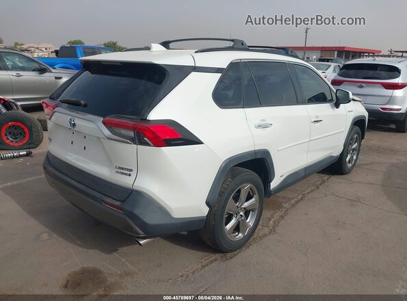 JTMDWRFV3KD021122 2019 TOYOTA RAV4 HYBRID White Rear right