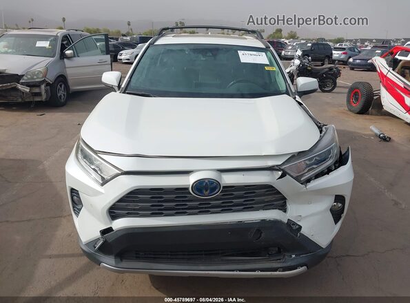 JTMDWRFV3KD021122 2019 TOYOTA RAV4 HYBRID White Front view