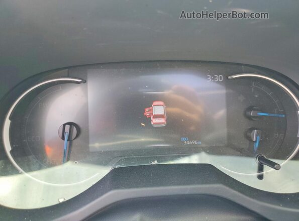 JTMDWRFV7KD501289 2019 TOYOTA RAV4 Blue Вид щитка приладів