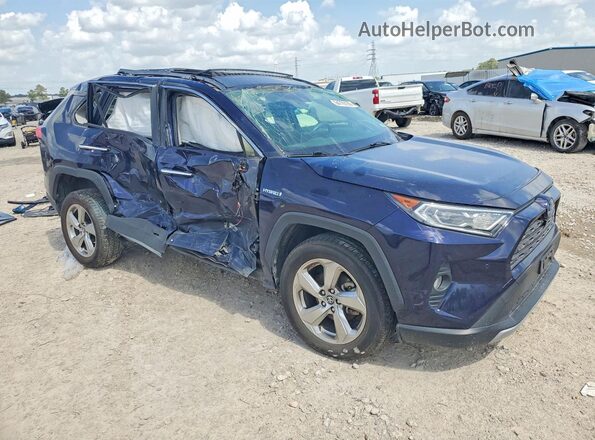 JTMDWRFV7KD501289 2019 TOYOTA RAV4 Blue Передня права чверть
