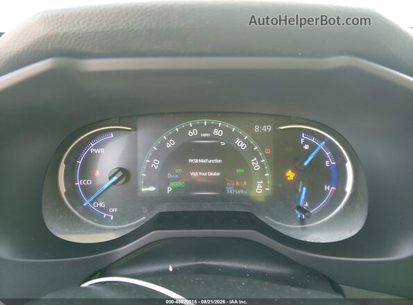 JTMDWRFV8KD036893 2019 TOYOTA RAV4 HYBRID White Widok tylnych siedzeń