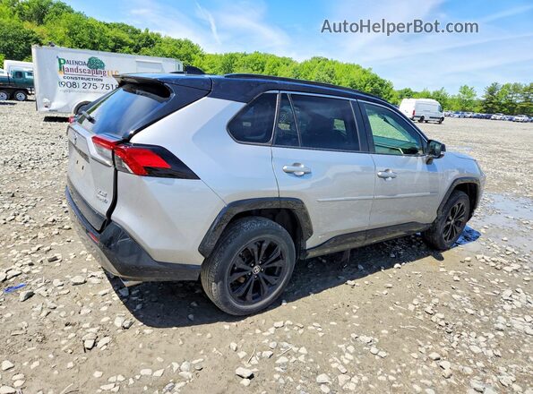 JTME6RFV0NJ019497 2022 TOYOTA RAV4 Silver Tył prawy