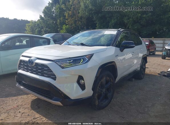 JTME6RFV1MD513171 2021 TOYOTA RAV4 HYBRID White Առջևի ձախ երեք քառորդ տեսարան
