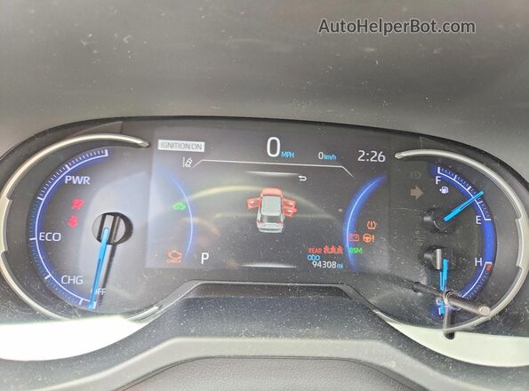 JTME6RFV4LD502843 2020 TOYOTA RAV4 Silver Instrument cluster view