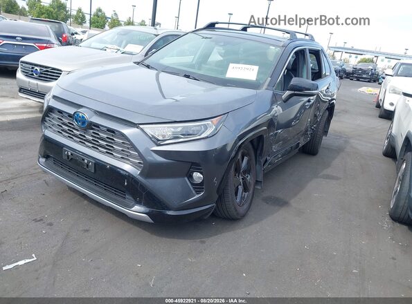 JTME6RFVXLD503074 2020 TOYOTA RAV4 HYBRID Gray Vista tres cuartos delantera izquierda