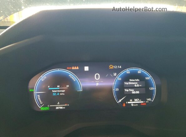 JTME6RFVXPD543922 2023 TOYOTA RAV4 Blue Instrument cluster view