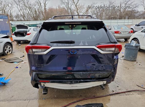 JTMEB3FV2ND108446 2022 TOYOTA RAV4 Blue უკანა ხედი