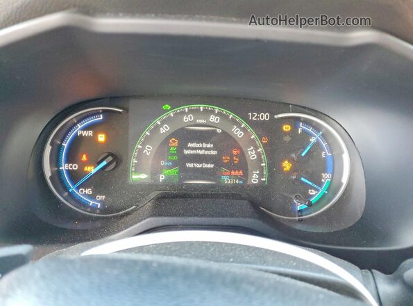 JTMEB3FV3ND107984 2022 TOYOTA RAV4 Серый Вид щитка приборов