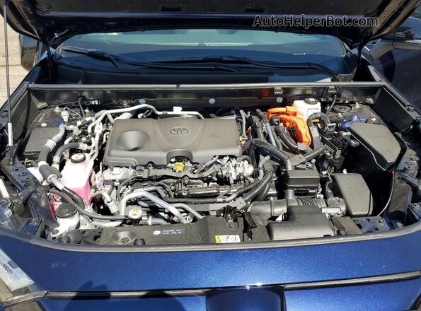 JTMEB3FV6SD289952 2025 TOYOTA RAV4 Blue ძრავის განყოფილების ხედი
