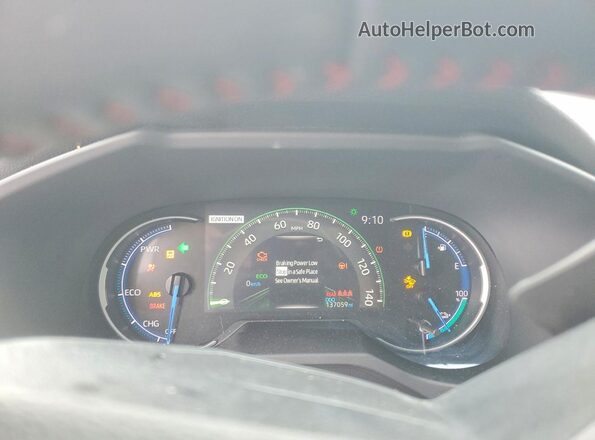 JTMEB3FV7MD048873 2021 TOYOTA RAV4 Red Instrument cluster view