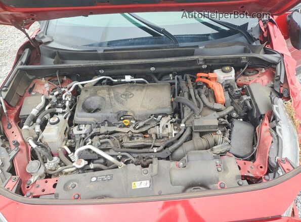 JTMEB3FV7MD048873 2021 TOYOTA RAV4 Red Engine compartment view