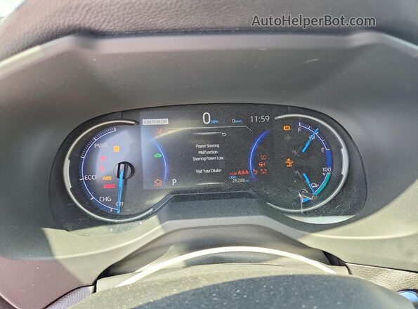 JTMEB3FVXMD037950 2021 TOYOTA RAV4 Gray Вид щитка приладів