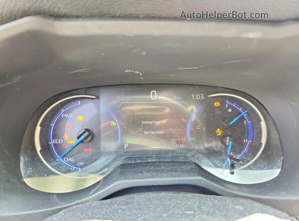JTMEWRFV1LJ033101 2020 TOYOTA RAV4 Blue Instrument cluster view