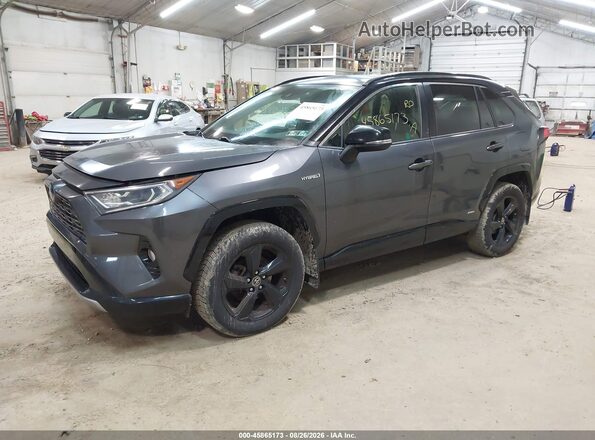 JTMEWRFV3KD505652 2019 TOYOTA RAV4 HYBRID Gray Передня ліва чверть