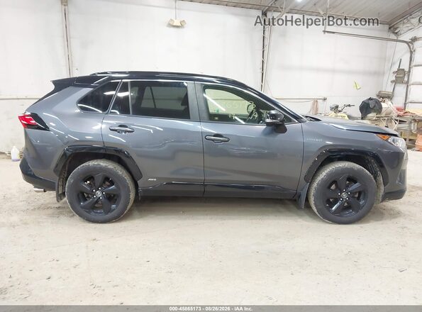 JTMEWRFV3KD505652 2019 TOYOTA RAV4 HYBRID Gray Вид задньої частини салону