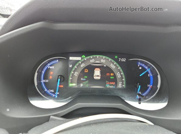 JTMEWRFV4KJ026237 2019 TOYOTA RAV4 Серый Вид щитка приборов