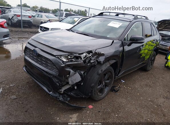 JTMEWRFV5KJ021709 2019 TOYOTA RAV4 HYBRID Gray Vista tres cuartos delantera izquierda