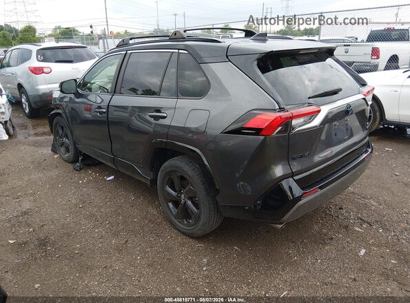 JTMEWRFV5KJ021709 2019 TOYOTA RAV4 HYBRID Gray Trasero izquierdo