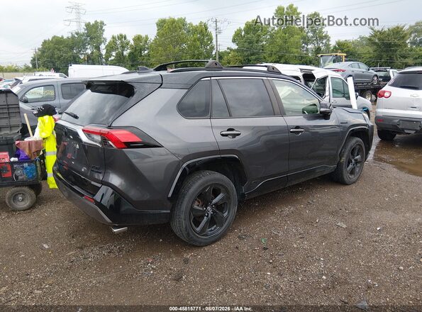 JTMEWRFV5KJ021709 2019 TOYOTA RAV4 HYBRID Gray Trasero derecho