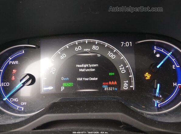 JTMEWRFV5KJ021709 2019 TOYOTA RAV4 HYBRID Gray Vista de los asientos traseros