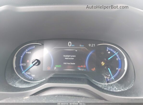 JTMEWRFV6KD503460 2019 TOYOTA RAV4 HYBRID White Հետևի նստատեղերի տեսք