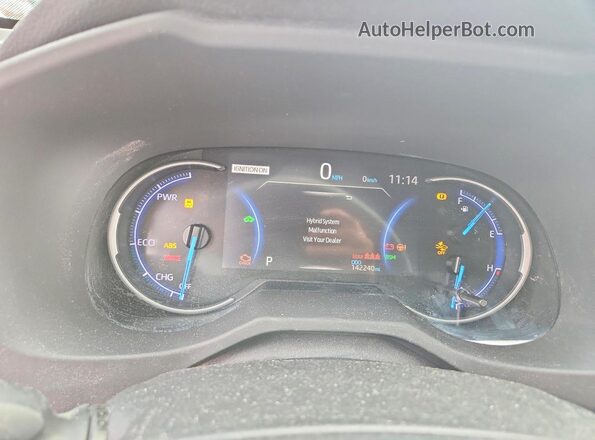 JTMEWRFV6KD508108 2019 TOYOTA RAV4 Blue Սարքավորումների վահանակի տեսք