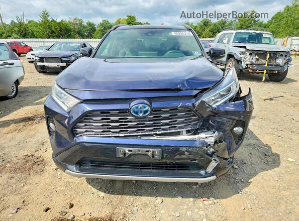 JTMEWRFV6KD508108 2019 TOYOTA RAV4 Blue Դիմացի տեսք
