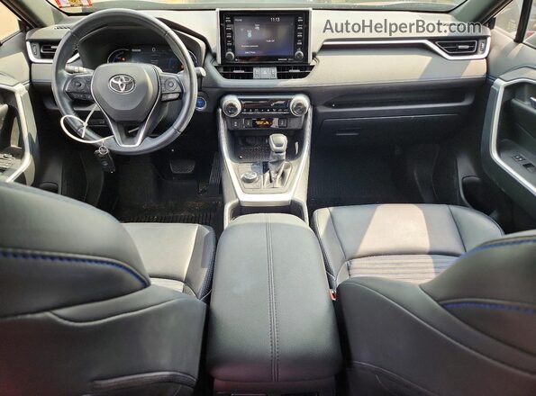 JTMEWRFV6KD508108 2019 TOYOTA RAV4 Blue Առջևի վահանակի տեսք