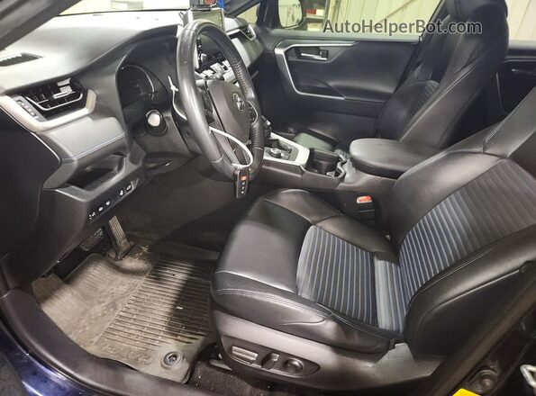 JTMEWRFV7KD510823 2019 TOYOTA RAV4 Желтый Вид салона спереди