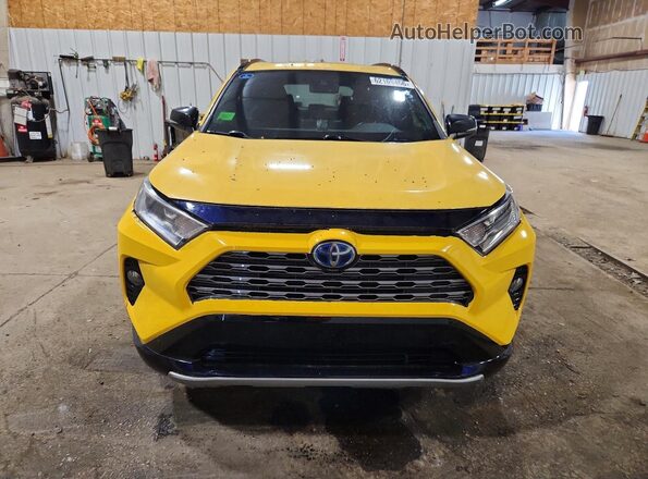 JTMEWRFV7KD510823 2019 TOYOTA RAV4 Желтый Вид спереди