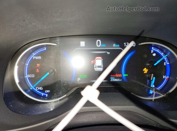 JTMEWRFV7KD510823 2019 TOYOTA RAV4 Желтый Вид щитка приборов