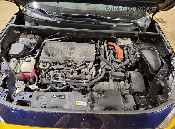 JTMEWRFV7KD510823 2019 TOYOTA RAV4 Желтый Вид подкапотного пространства