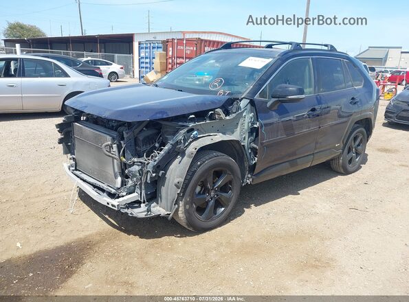 JTMEWRFV7KJ014972 2019 TOYOTA RAV4 HYBRID Dark Blue Przód lewy