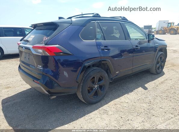 JTMEWRFV7KJ014972 2019 TOYOTA RAV4 HYBRID Dark Blue Tył prawy