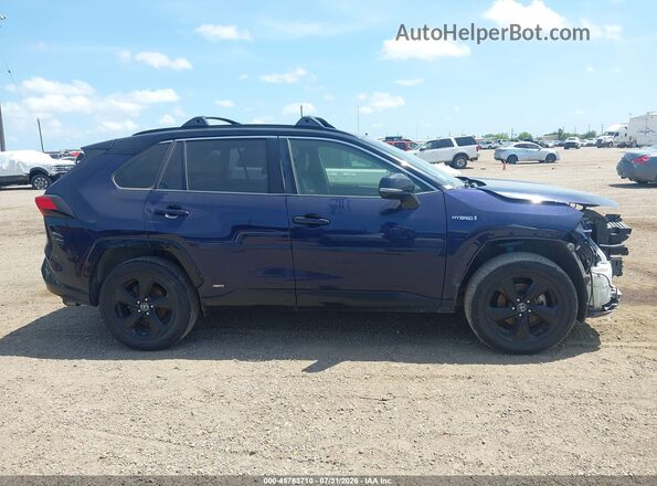 JTMEWRFV7KJ014972 2019 TOYOTA RAV4 HYBRID Dark Blue Widok wnętrza z tyłu