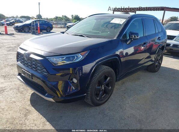 JTMEWRFV8KD506599 2019 TOYOTA RAV4 HYBRID Dark Blue წინა მარცხენა ხედი სამი მეოთხედიდან
