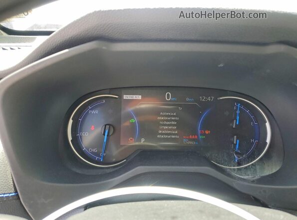 JTMEWRFV8KJ006945 2019 TOYOTA RAV4 Двухцветный Вид щитка приборов
