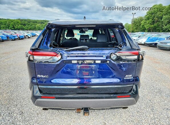 JTMEWRFV8KJ022644 2019 TOYOTA RAV4 Blue Vista trasera