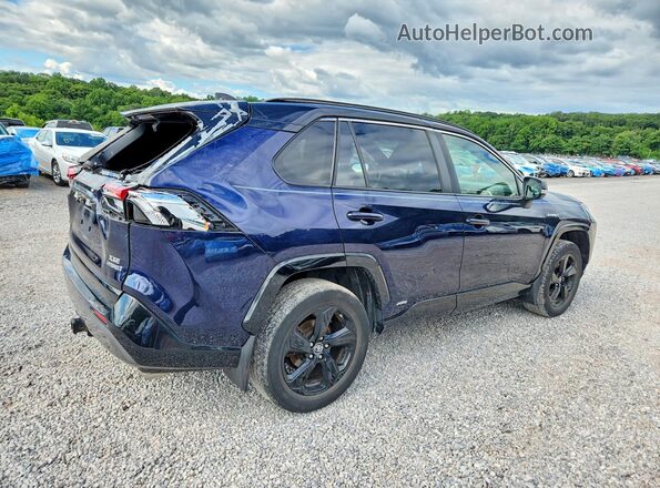 JTMEWRFV8KJ022644 2019 TOYOTA RAV4 Blue Trasero derecho