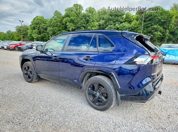 JTMEWRFV8KJ022644 2019 TOYOTA RAV4 Blue Trasero izquierdo