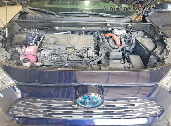 JTMEWRFV8KJ022644 2019 TOYOTA RAV4 Blue Vista del compartimento del motor