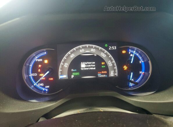 JTMEWRFV8KJ022644 2019 TOYOTA RAV4 Blue Vista del cuadro de instrumentos