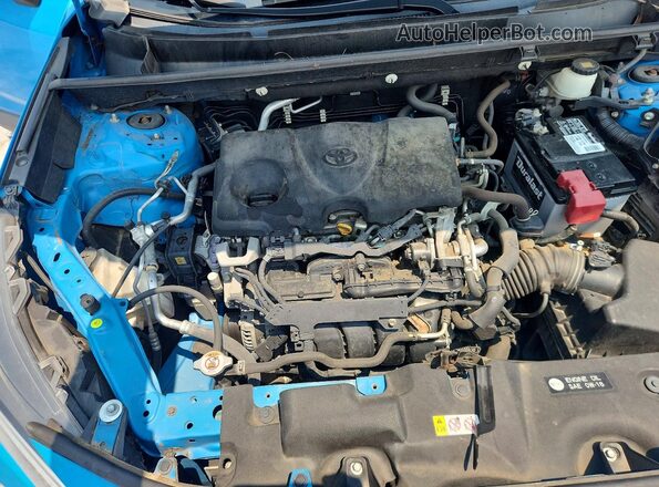 JTMF1RFV1KD022969 2019 TOYOTA RAV4 Blue Vista del compartimento del motor