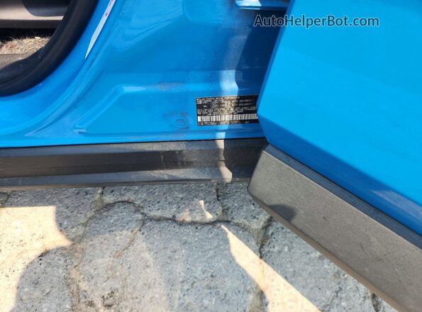 JTMF1RFV1KD022969 2019 TOYOTA RAV4 Blue Vista de la etiqueta del VIN