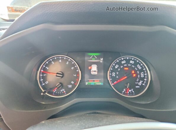 JTMF1RFV2KD006280 2019 TOYOTA RAV4 Gray Widok zestawu wskaźników