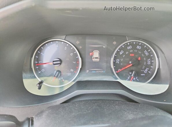 JTMF1RFVXKD006057 2019 TOYOTA RAV4 White Widok zestawu wskaźników