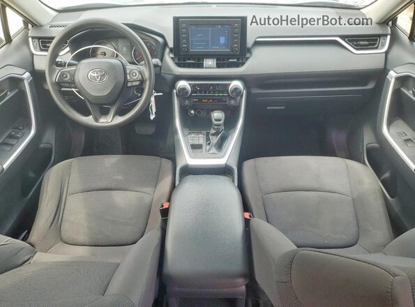 JTMF1RFVXKD012974 2019 TOYOTA RAV4 Silver Вид панелі приладів