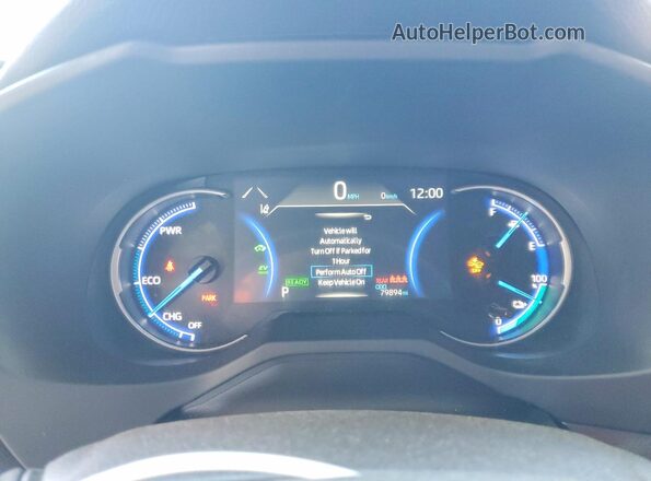 JTMFB3FV1MD010009 2021 TOYOTA RAV4 Red Instrument cluster view