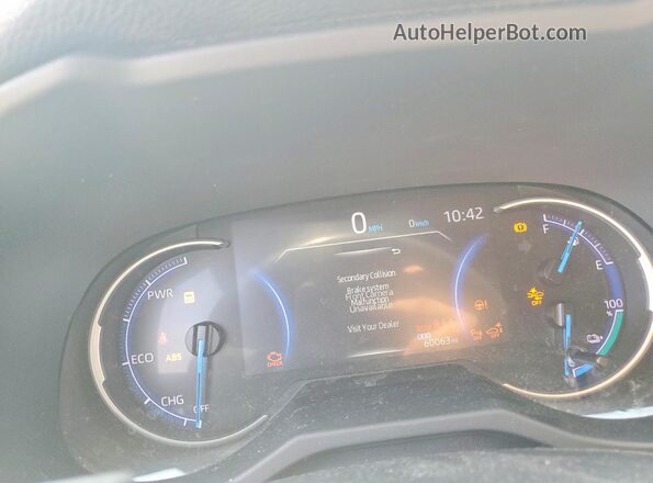 JTMFB3FV1MD011161 2021 TOYOTA RAV4 Черный Вид щитка приборов